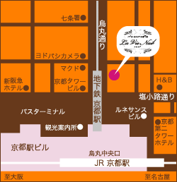 京都駅前店～claire～地図